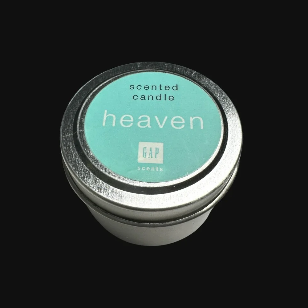 heaven ~ Gap Scents‎ ~ '90s Candle ~ 1.5 oz Travel Tin ~ Vintage ~ Made in USA